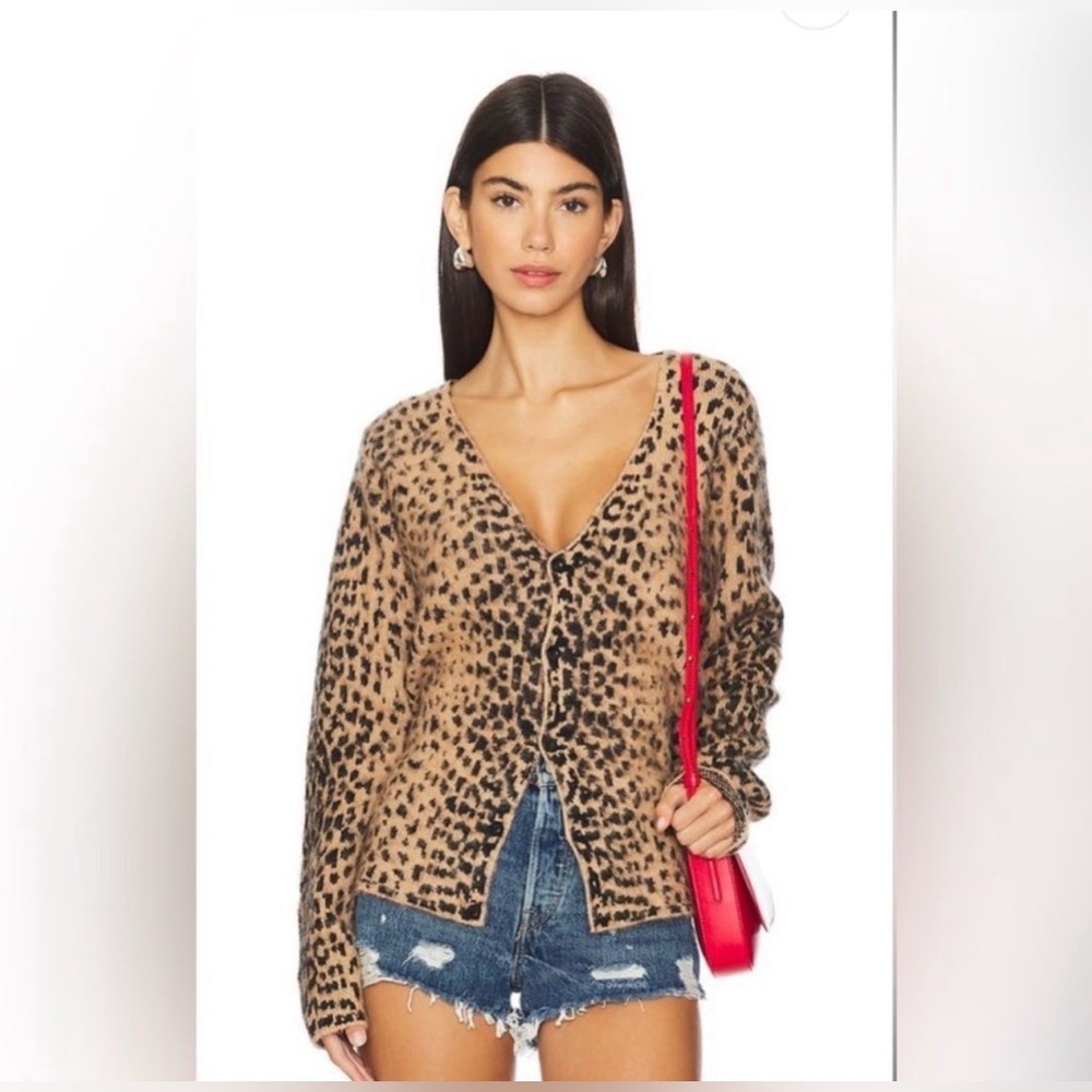 NWT Jaded London Chuck Cardigan in Leopard